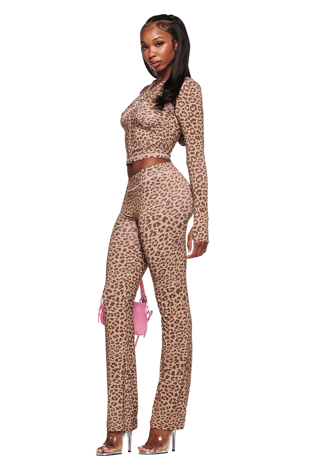 BLARE HOODIE - MOCHA LEOPARD