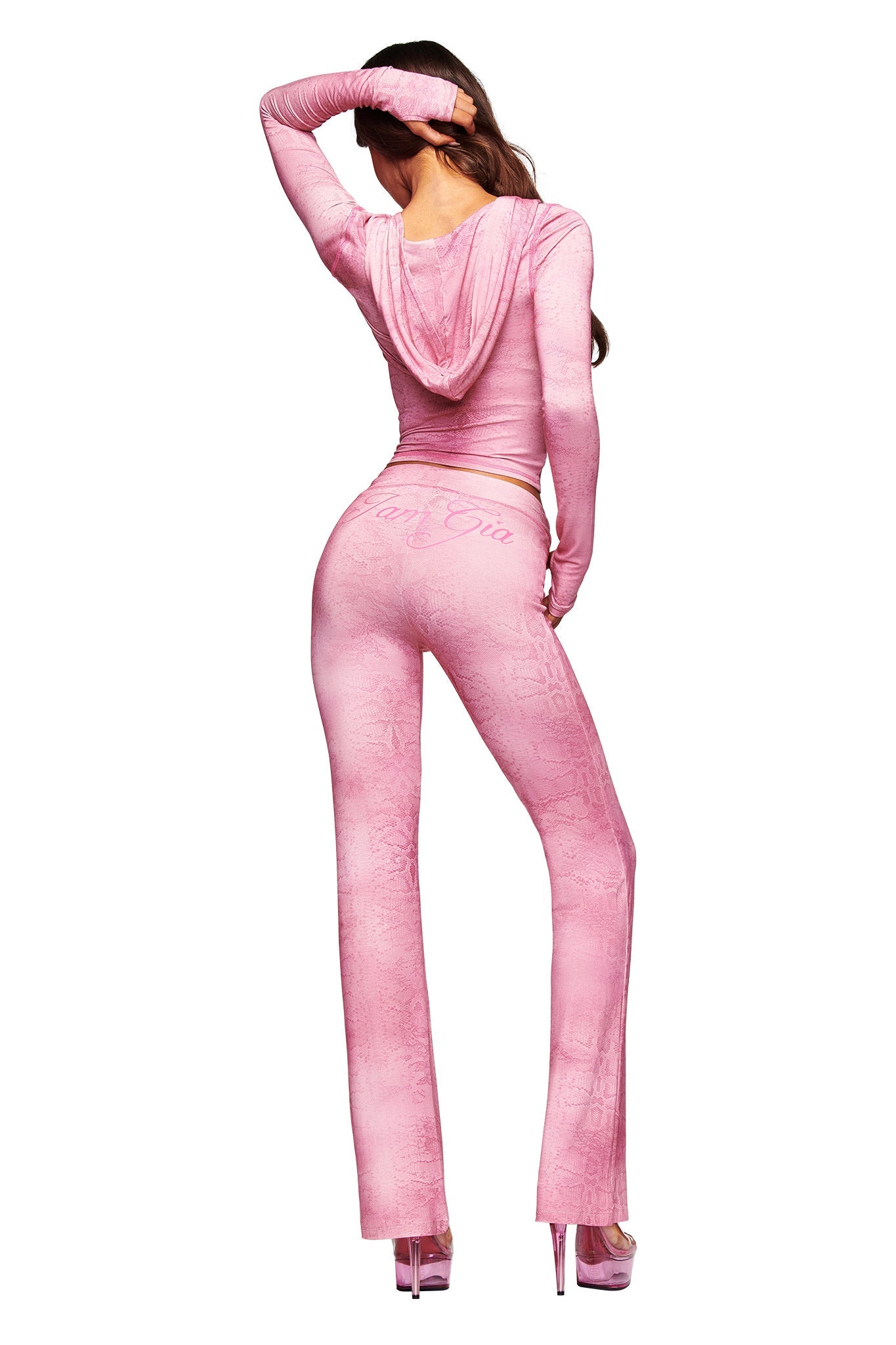 BLARE HOODIE - LIGHT PINK SERPENTINE