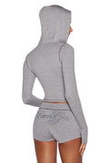 BLARE JERSEY SHORT - GREY : HEATHER GREY