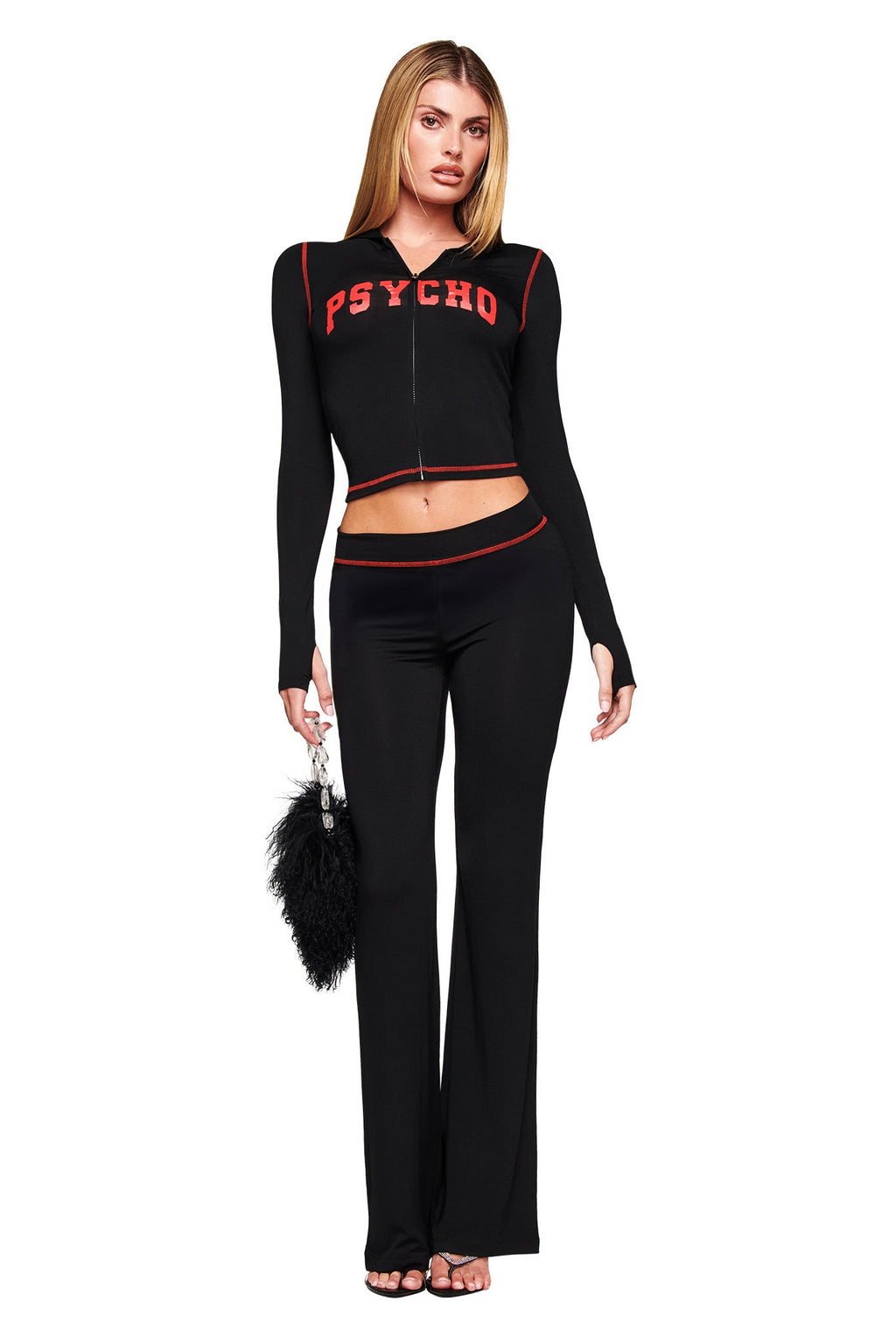 BLARE TRACKPANT - BLACK PSYCHO