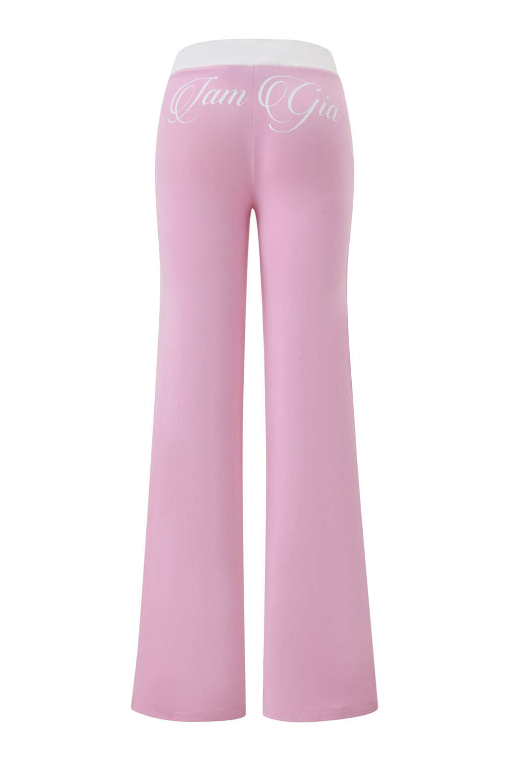 BLARE PIPING TRACKPANT - BABY PINK AND WHITE