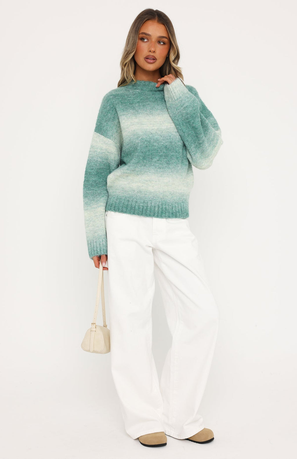 Fia Knit Sweater Seagreen